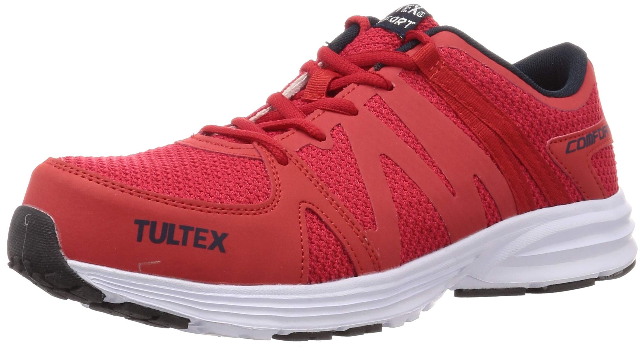 

Tartex AZ51649 Safety Work Resin Toe Size cm Shoes, Ultra-Lightweight, Cap, Mesh, Breathable, Cushioned, 3E, Red, 26.5