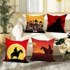 Gry Red D-Dead R-Redemption 2 Poszewka na poduszkę Kwadratowa poduszka Sypialnia Sofa Wypoczynek Komfortowa poduszka Salon Dekoracja domu 40X40