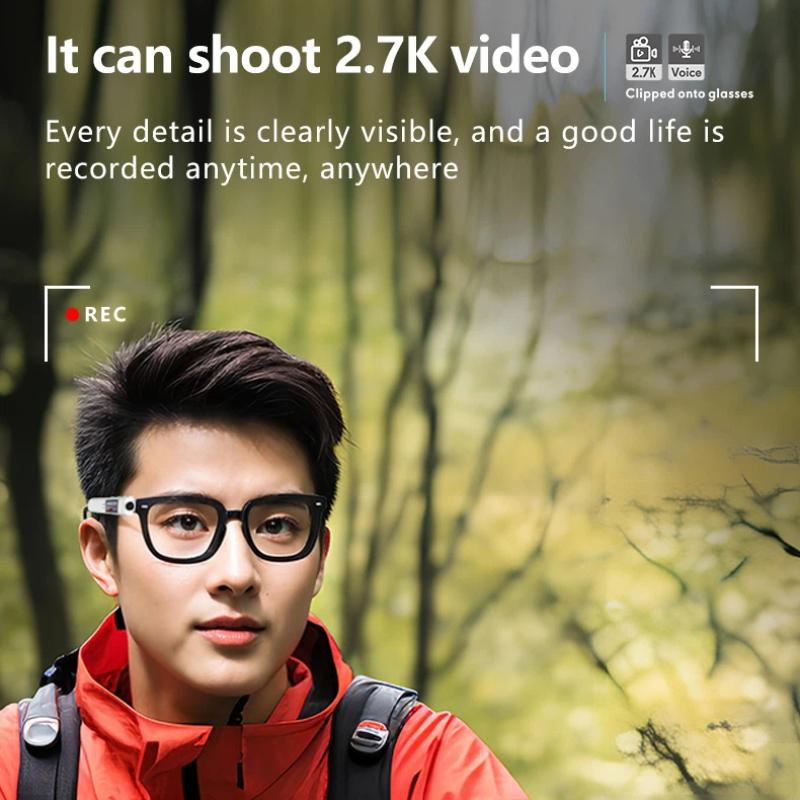 High-definition Wearable Glasses-style Camera, Outdoor Sports Camera, Portable Life Recorder