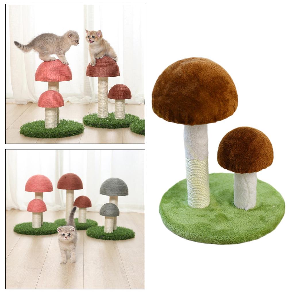Mushroom post for scratching Sisal Cat Scratcher Domestic Cats Toy Gifts