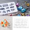 2pcs Pendant DIY Molds Earring Crystal Pendant Crafting Silicone Mould Trays Handicraft Tools