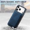 For iPhone 17 Pro Case Retro Leather + TPU Phone Cover with Detachable Card Slot
