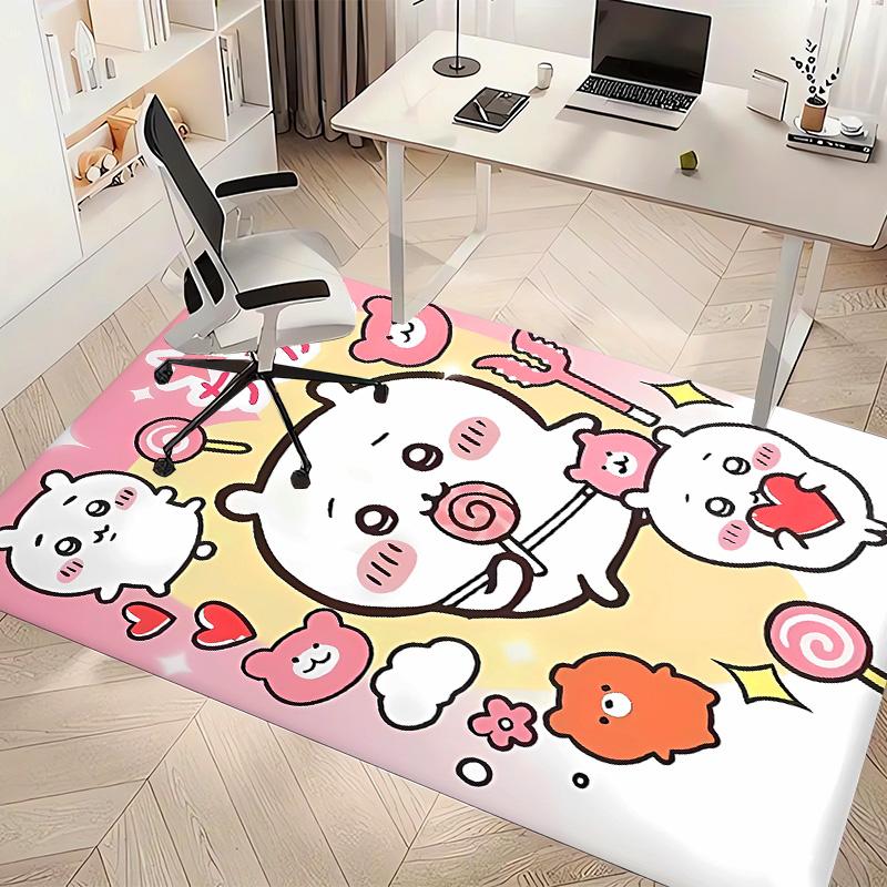 Chiikawa1 Printed Absorbent Washable Carpet, Non-Slip Bathroom Mats, Kitchen Rugs, Yoga Mat,Living Room Entrance, Camping Picnic Rugs