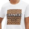 Coach Ss24 Logo Letter Print Casual Round Neck Short Sleeve T-Shirt Women Tops White CT626-WHT