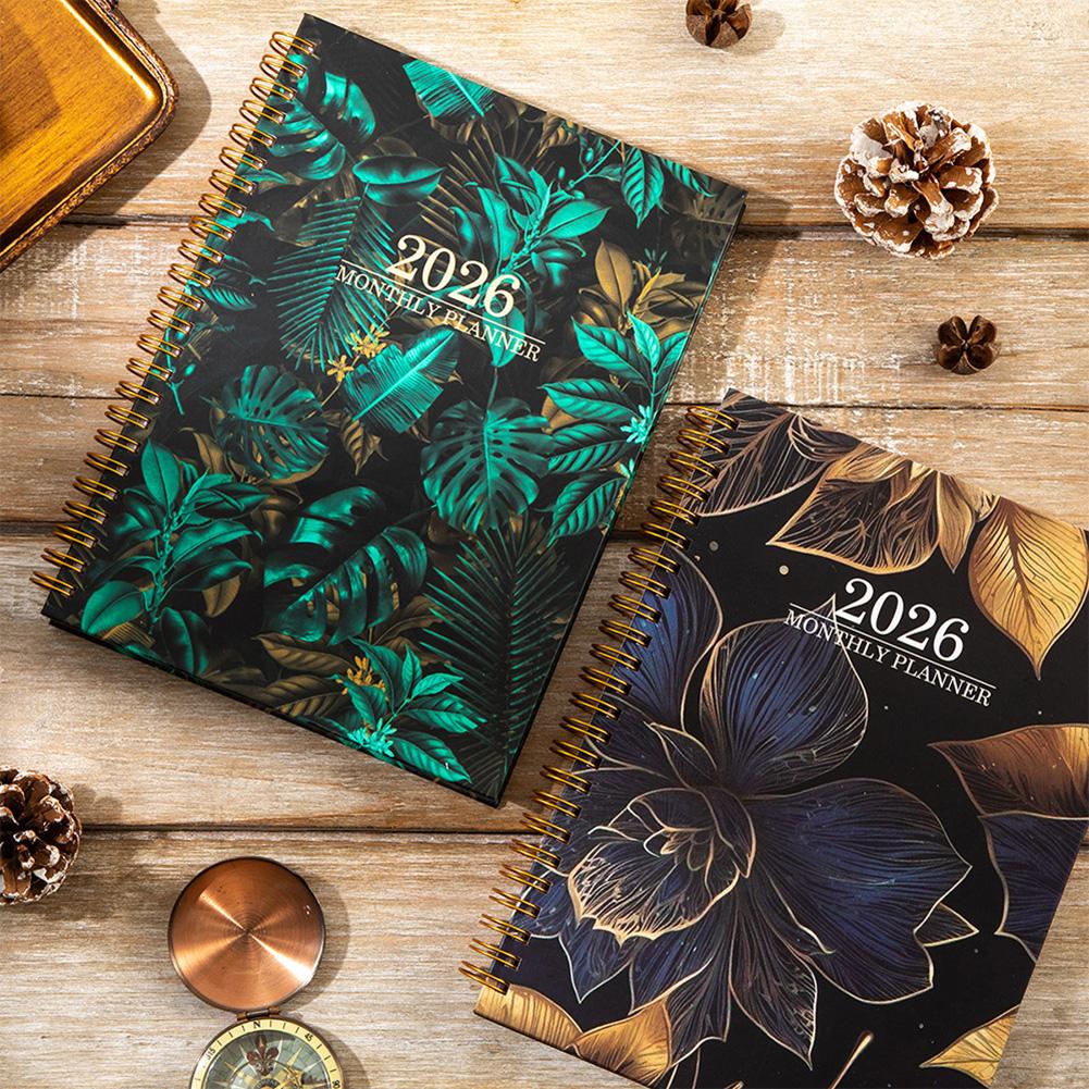 A5 2026 Planner Notebook Weekly and Monthly Calendar Plan from January to December 72 Sheets Acaden 12-month Work Planner