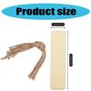 Set Of 10 Unfinished Wood Bookmarks with String Handmade Wood Bookmarks Supplies for Kid Adult Art Craft Project