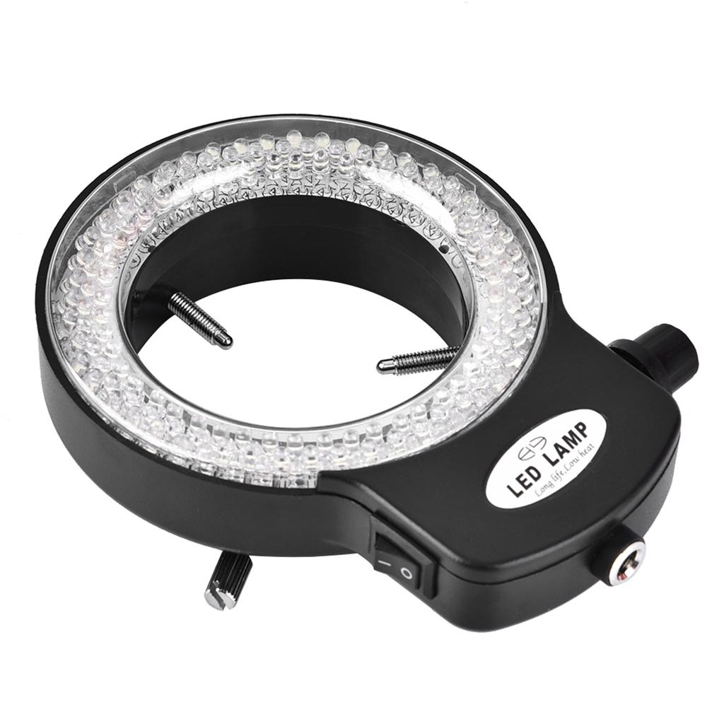 Microscope Camera 144 LED Beads Light Source Brightness Adjustable Ring Lamp