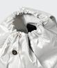 Musinsa Standard Woman Shiny Flap Mini Backpack [Silver]
