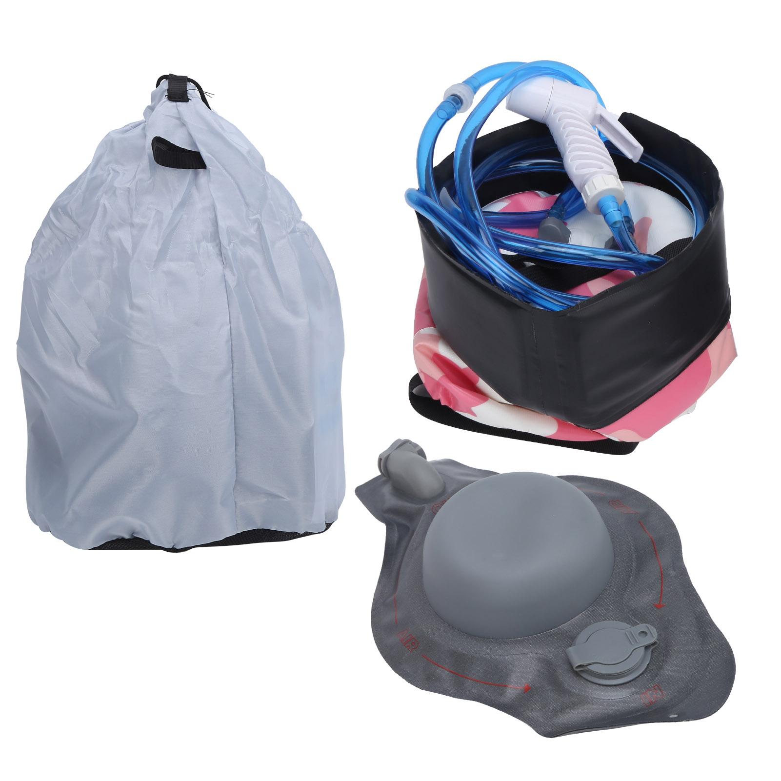 

Camp Shower Bag PVC Portable Folding 10L Water Proof Outdoor Product for Travel Hiking Pink Camo