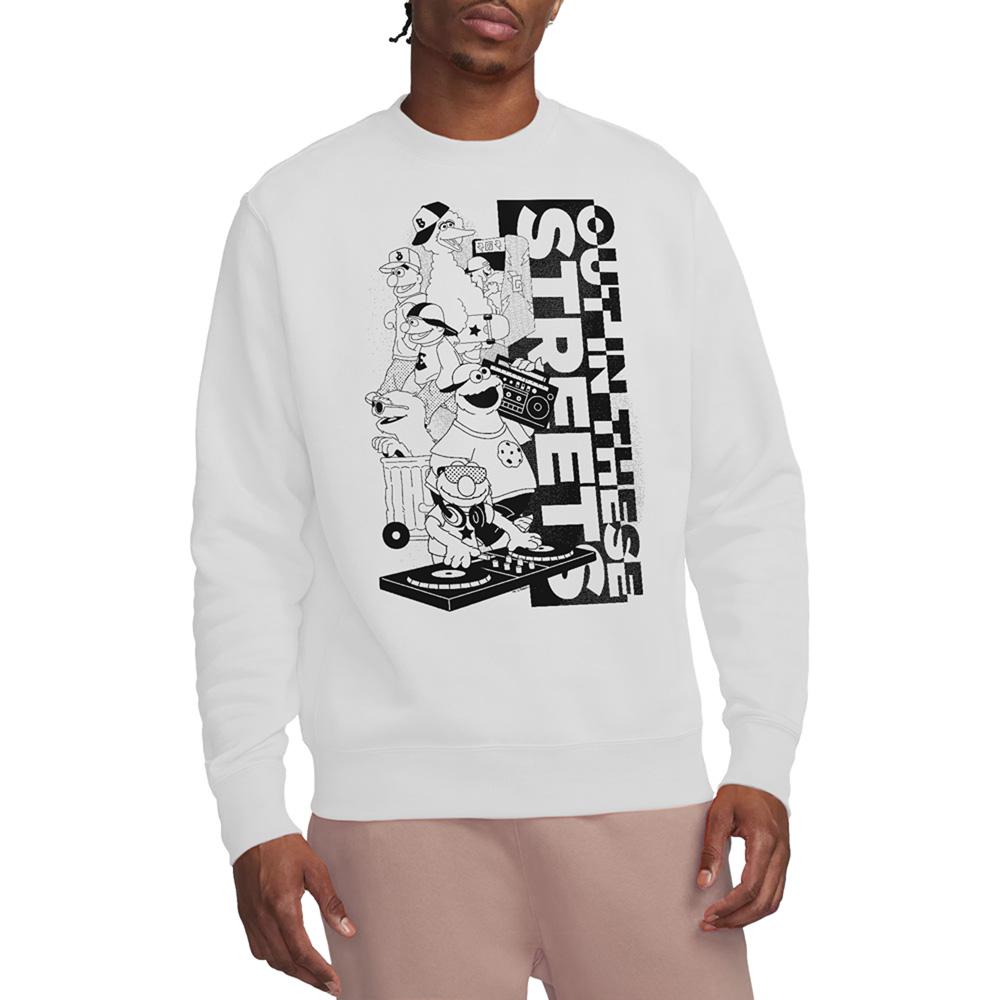 Sesame Street Unisex Adult Out In These Streets Sweatshirt