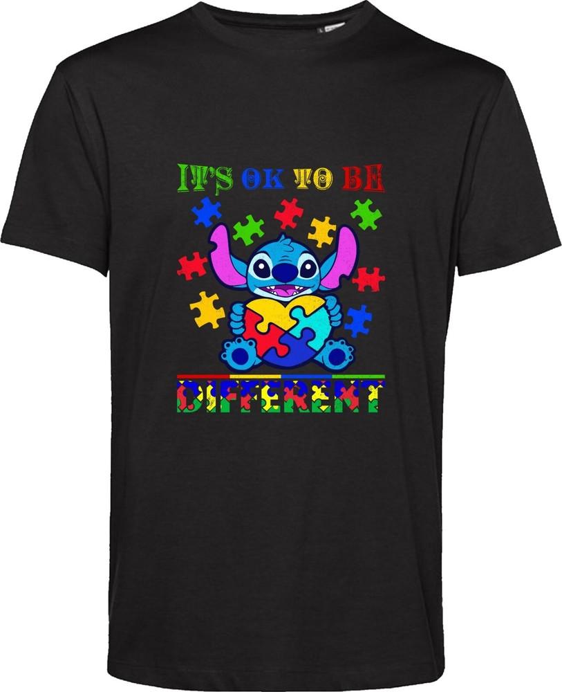 Autistic T Shirt Lilo Stitch Its Ok To Be Different Autism Awareness Gift Top