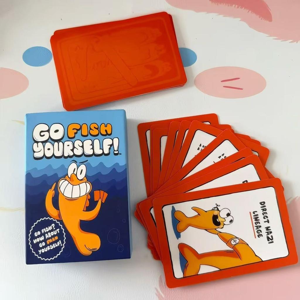 Go Fish Card Game Yourself Fun Gag Gift Hilarious Board Games with A Twist Night Family Interaction Party for 2+ Players