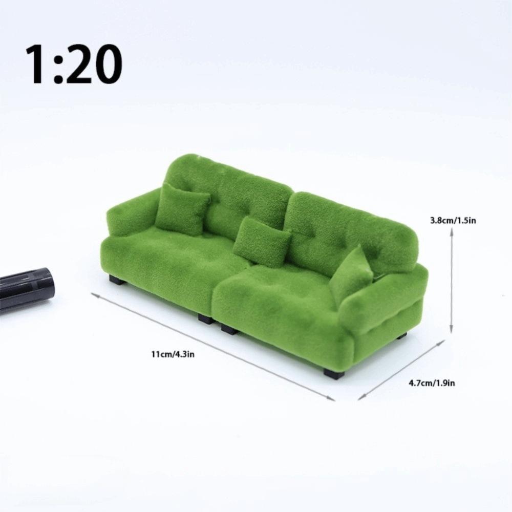 1:12 1:20 1:30 Living Room Furniture Simulation Mini Sofa  Doll House Accessories