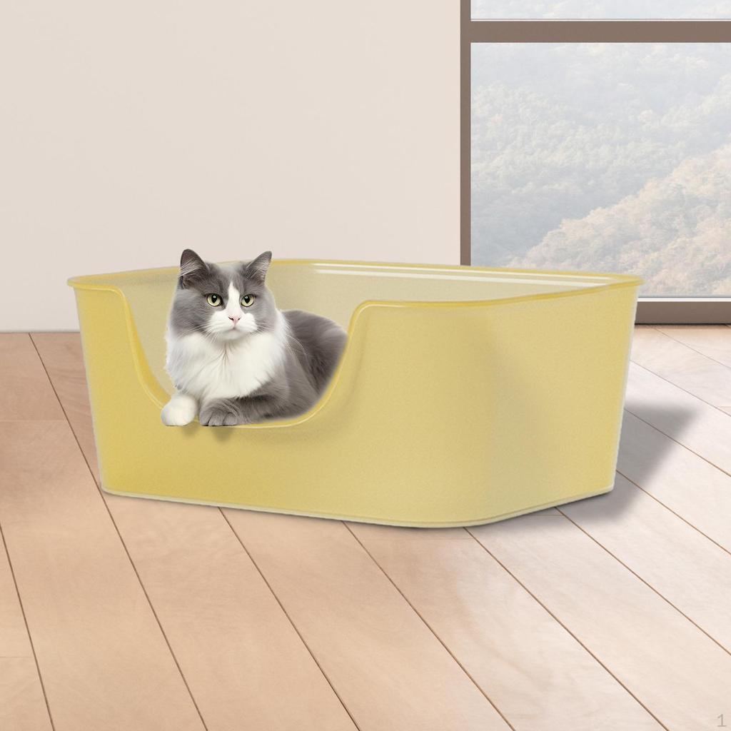 Cat Litter Box for Kitten Indoor Cats Potty Toilet Sifting Tray Sandbox