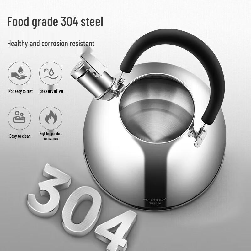 maxcook 3L 304 Stainless Steel Whistling Kettle