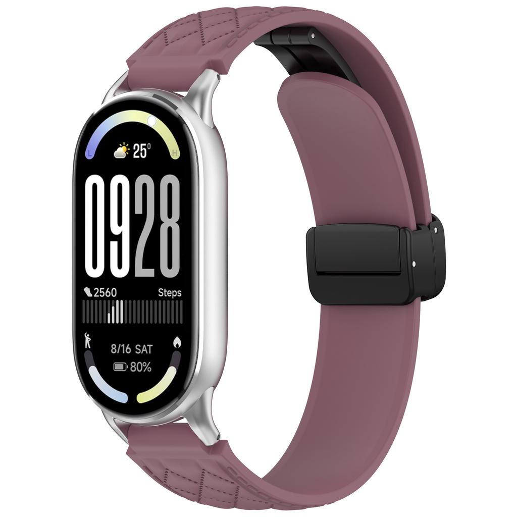 Magnetic Sport Band for Miband 10/9/8 Silicone Strap For Xiaomi Watch 8/9/10 NFC Smartwatch Replacement Women Bracelet