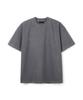 HERVINO Plain Pigment Crew Neck Short Sleeve T-Shirt [Charcoal]