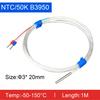 NTC 10K Temperature Sensor Waterproof Thermistor Probe Oil-Resistant Stainless Steel Industrial Use