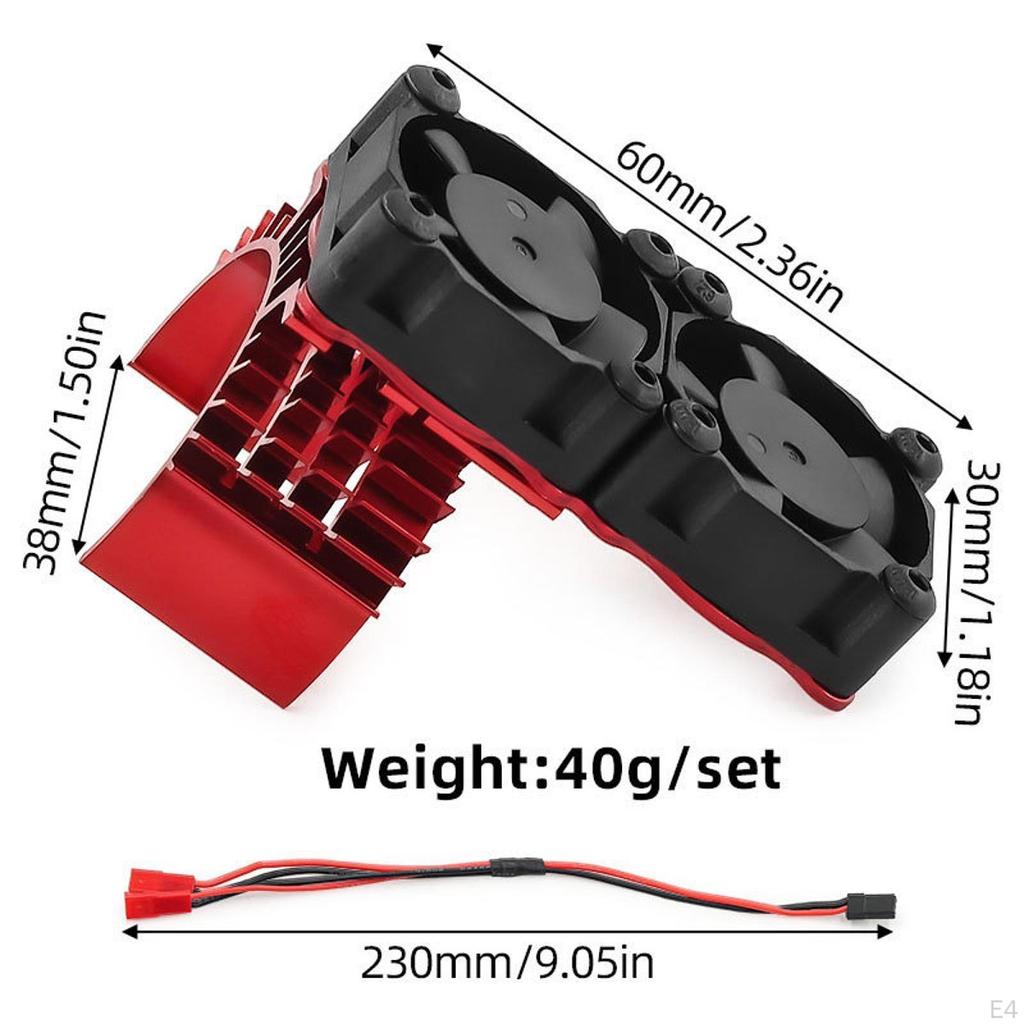 Aluminum Alloy RC Car Engine Cooling Fan, Replacement Part, Easy to Install, Heat Sink for