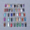 20Pcs/Lot Bulk Natural Stone Pendant Hexagonal Prism Bullet Quartz Point Healing Charm For Necklace Jewelry Making