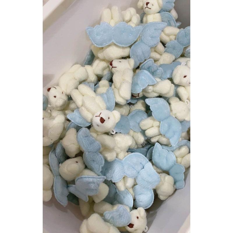 Cute Angel Bear Keychain Hanging Ornament Backpack Handbag Charm for Girls Wome