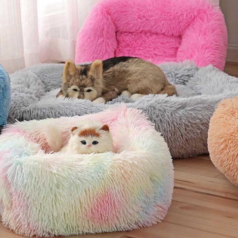 Creative Pet Bed Thicken Nest for Dogs and Cats Soft Plush Rectangular Sofa