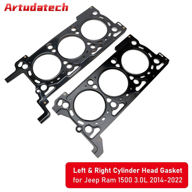 Artudatech Left & Right Cylinder Head Gasket for Jeep Ram 1500 3.0L 2014- Car Accessories