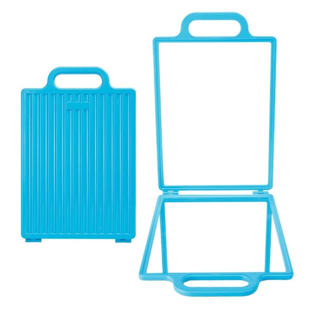 Double-Sided Hairdressing Handheld Mirror High Definition Rearview Foldable Salon Mirror Portable Barbershop Hand Mirror