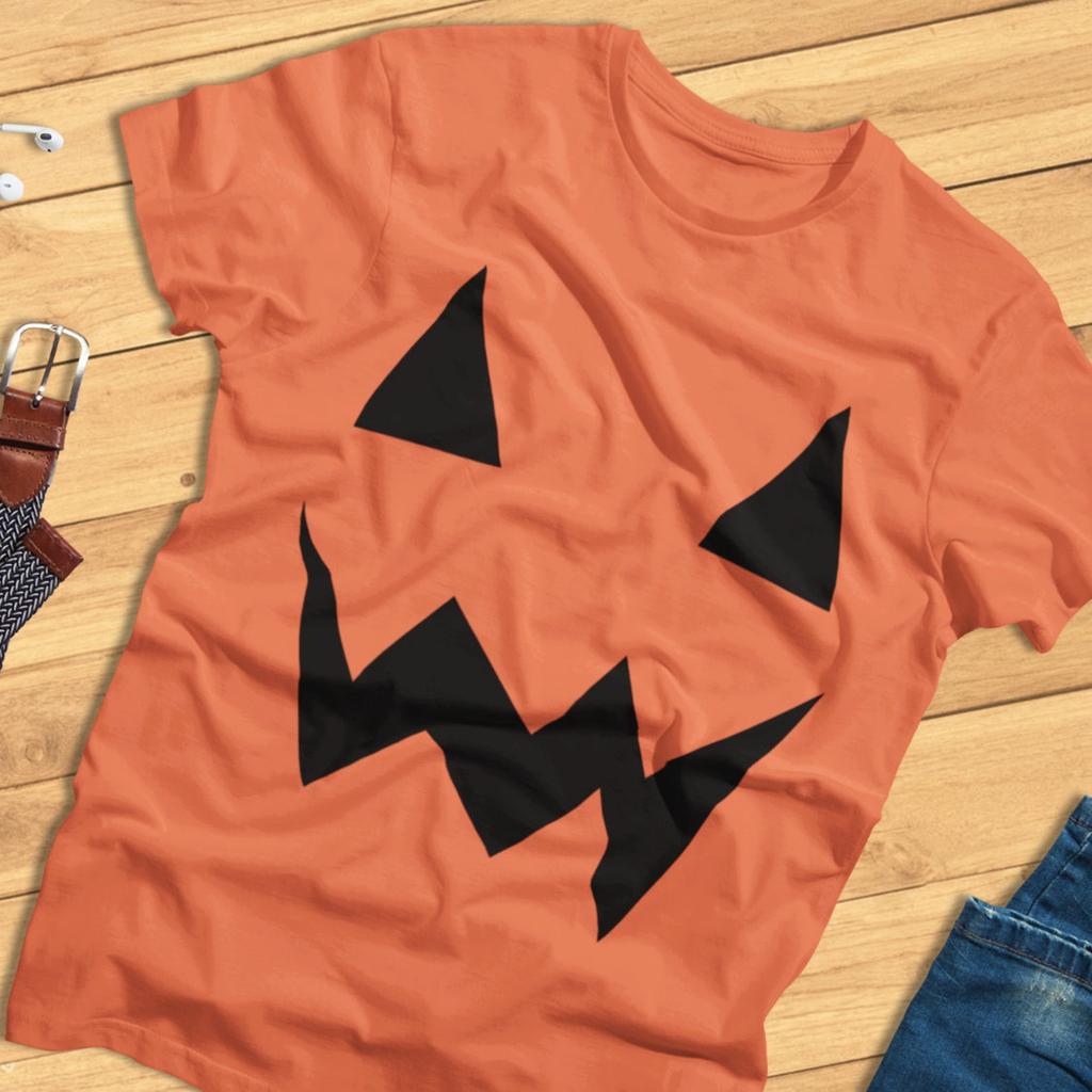 Jack O' Lantern -Simple Halloween Costume Pumpkin T-Shirt