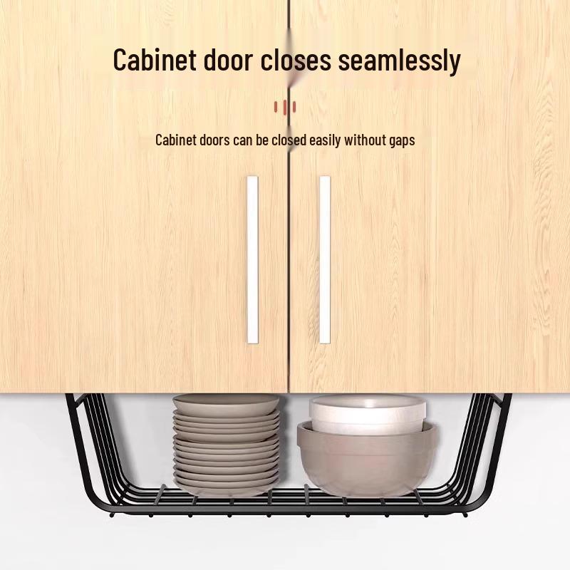 Dormitory Essentials Under-Shelf Storage Basket for University Desks and Wardrobes