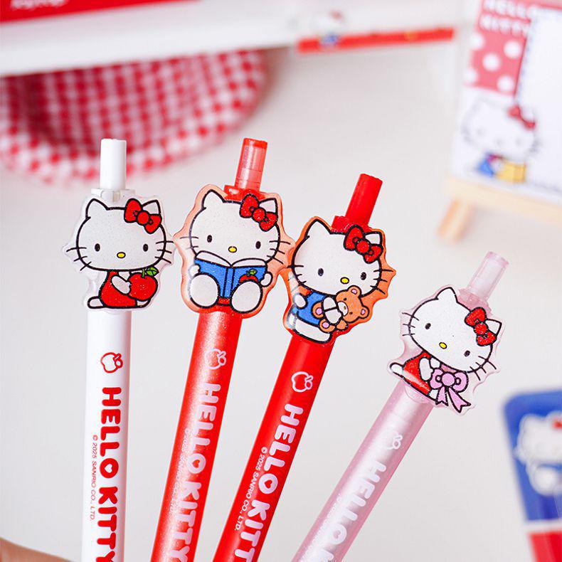 Hello Kitty Cartoon Press-Type Quick-Dry Smooth Pen
