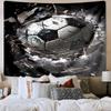 Flaming Soccer Ball Tapestry Room Decoration Wall Hanging for Living Room Bedroom, dormitory, Birthday and Christmas gifts