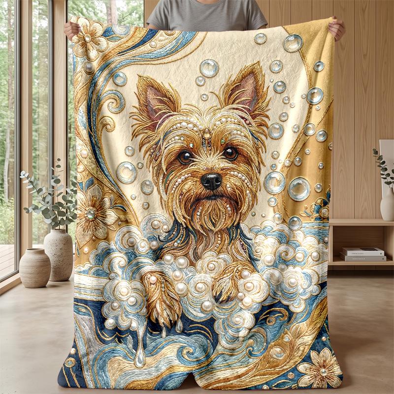 Elegant Tiger Roses Diamonds Theme blanket Lightweight Warm Flannel Blanket Decorative Throw Blanket for Home Decoration