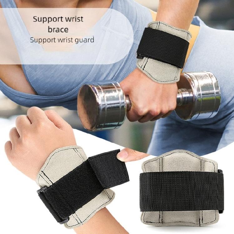 Sweat Resistant Leather Wrist Strap Wrist Support Suitable for Training Secure Grip Support Adjustable Gym Wristband