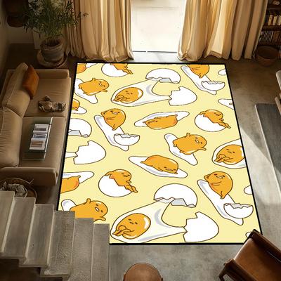 Cute Gudetama Lazy EGG Small Carpet Bedside Kitchen Bath Living Home House Bedroom Floor Mat Doormat Decoration