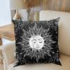 Mandala Throw Pillows White Black Sun And Moon Cushion Cover Throw Pillow Cases Sofa Cushion Cover Tarot Pillowcase Home Decor