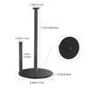 1PC Stainless Steel Tissue Holder Roll Paper Holder Hotel Kitchen Toilet Tissue Holder Vertical Desktop Toilet Paper Holder Paper Holder
