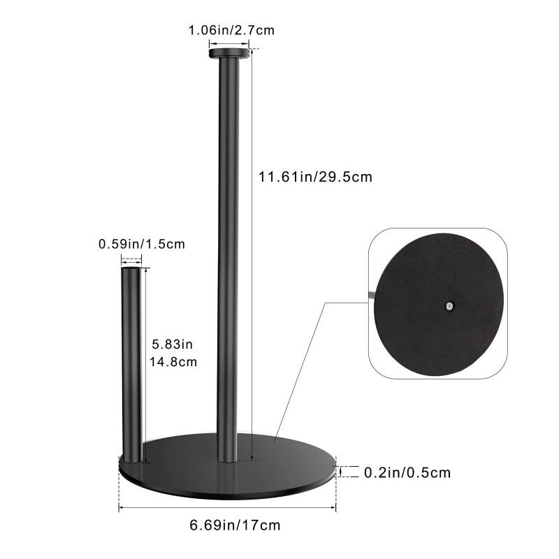 1PC Stainless Steel Tissue Holder Roll Paper Holder Hotel Kitchen Toilet Tissue Holder Vertical Desktop Toilet Paper Holder Paper Holder