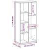 VidaXL Bookcase White 50x25x105 Cm Engineered Wood, Shelf, Bookshelf, Book Support, Storage Cabinet, 852789
