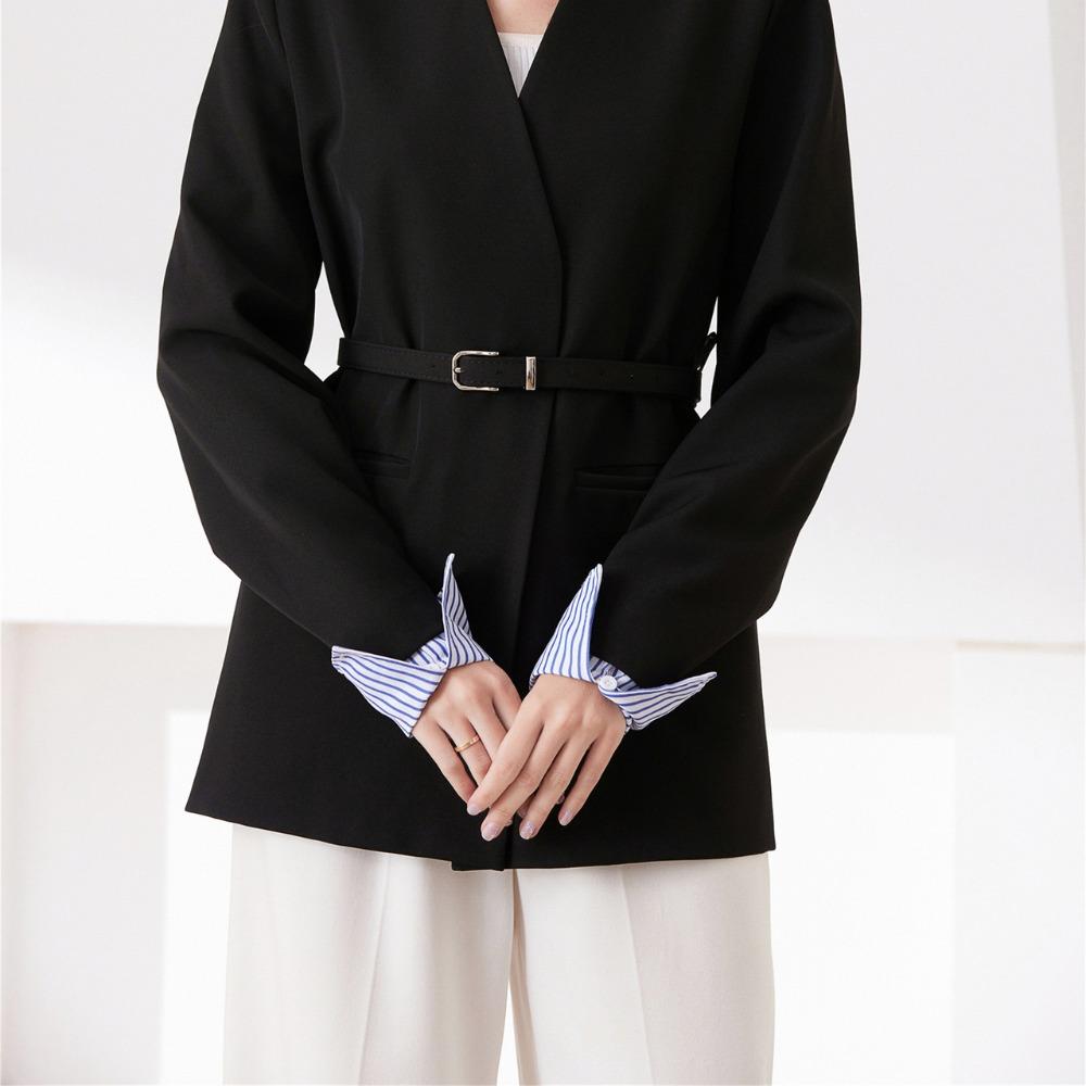 Commute Stripe Shirt Fake Collar Detachable False Wrist Cuffs Simple Fake Hand Sleeves  Office