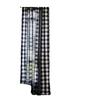 Black And White Plaid Splicing Curtains Medium Ancient Style Foreign Retro Personalized Art Hollow Short Curtain