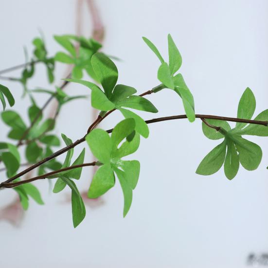 Artificial Greenery Stems Faux Tree Branch with Leaves Fake Silk Enkianthus Perulatus Leaf Plants for Vase Wedding Party Floral Arrangement
