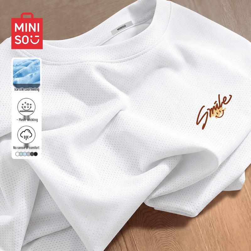 MINISO Men s Casual Quick-Dry Loose Fit T-Shirt XL