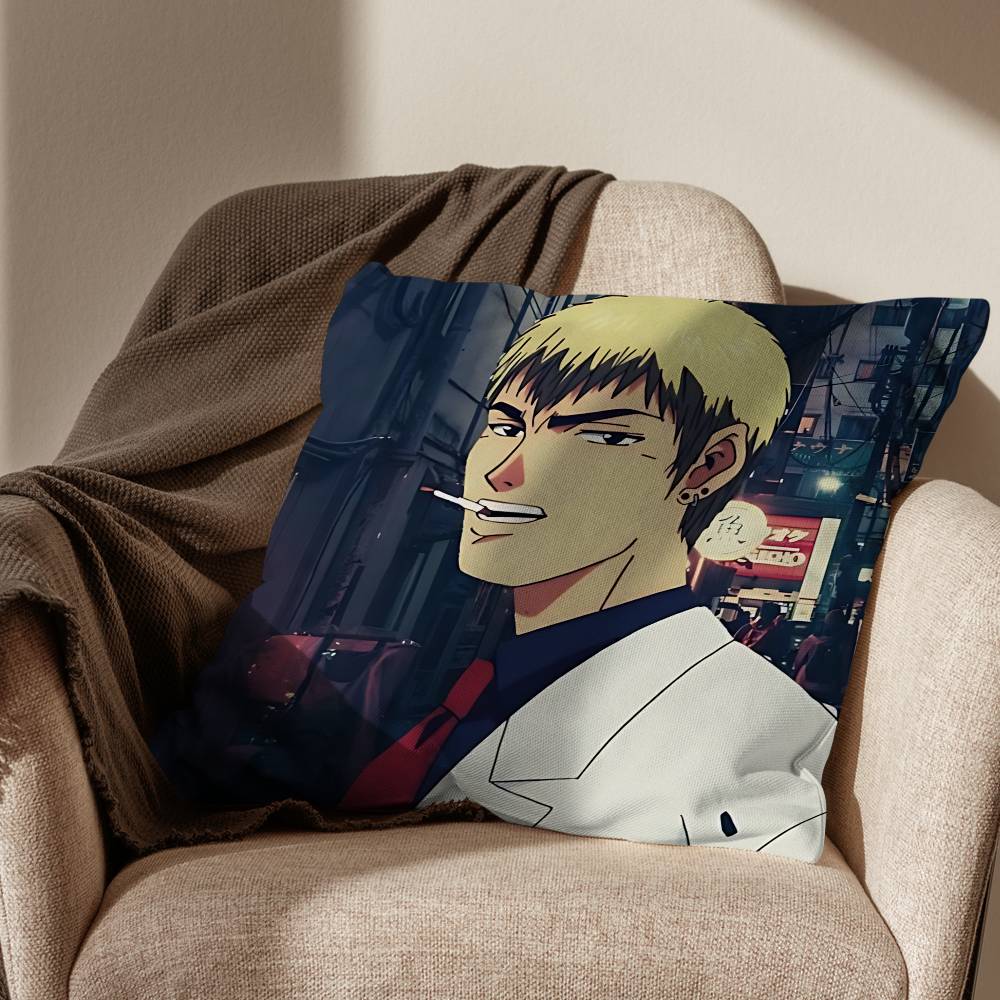 

Abstract Campus GTO pillow cover living room sofa cushion cover bedroom room bed pillow cover home decoration 30x30cm