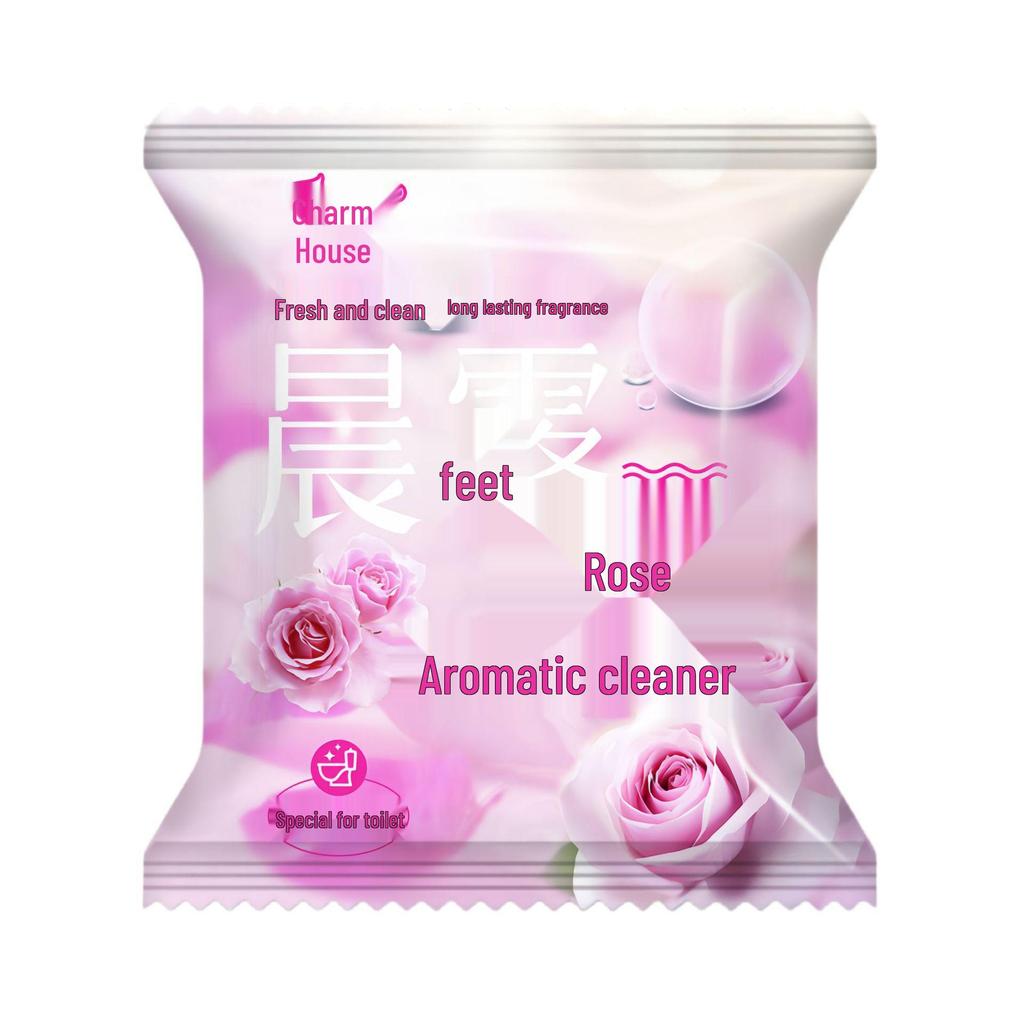 Blocchi Detergenti per WC 3 Colori Profumati alla Rosa - Deingiallenti, Deodoranti, Fragranza a Lunga Durata, Detergente Blu a Bolle