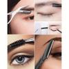 5 black facial eyebrow trimming tools, specialized eyebrow trimming scissors set