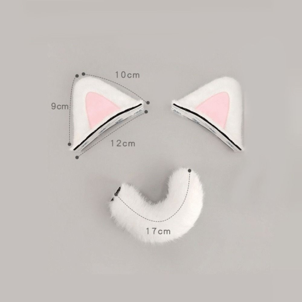 Removable Helmet Cat Ear Decoration Reusable Plush Helmet Accessory  Bicycle Helmet