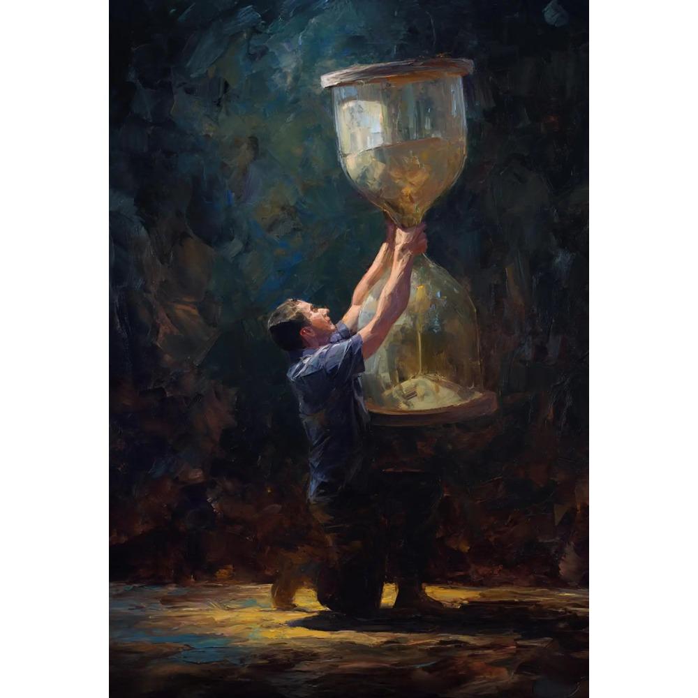 Nastrojowe Gotyckie Śpiący Nietoperz Anioł Plakaty Kwiat Stokrotki Klepsydra Kozie Nadruki Obraz na Płótnie Obrazy Ścienne Wystrój Domu Salonu