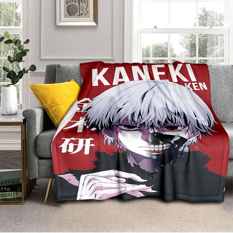 Tokyo Ghoul Kaneki's Struggle Blanket Suitable for Sofas, Beds, Offices, And Camping - Perfect Gift for Halloween Christmas