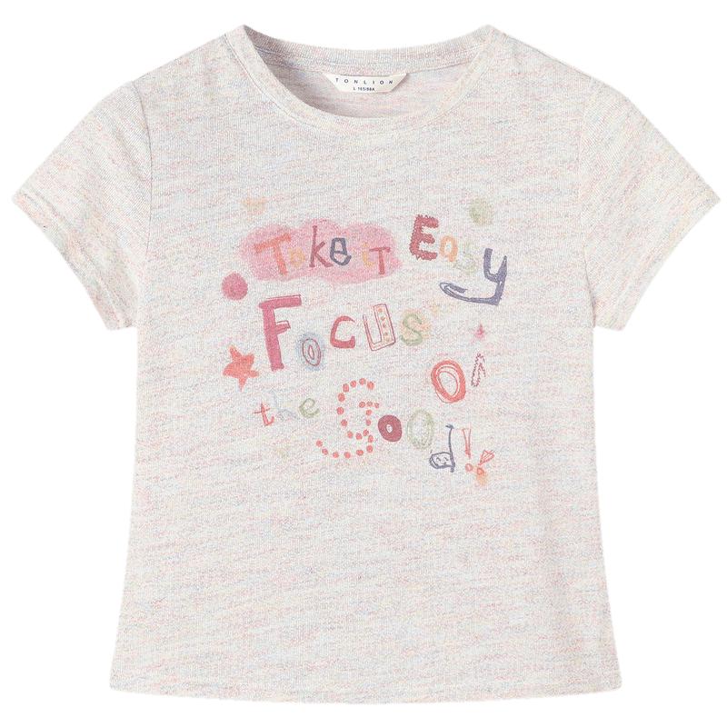 TonLion Women s Letter Short Sleeve T-Shirt M